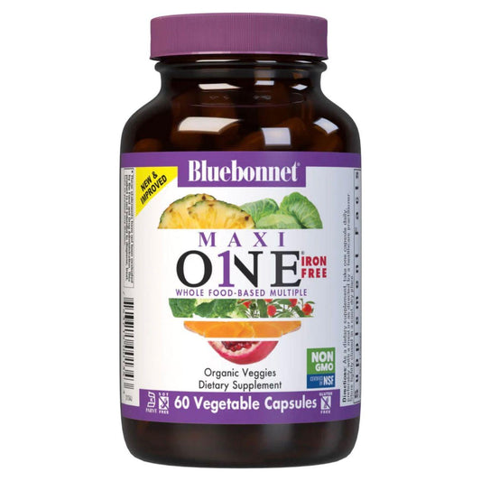 Bluebonnet Nutrition Maxi One Iron Free Formula 60 Caplets Vitamins & Supplements Pasteur Pharmacy