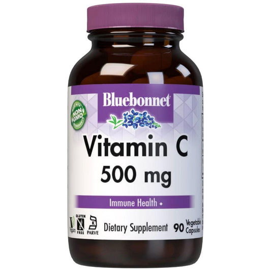 Blue Bonnet C-500, 90 Vegetable Capsules Dietary Supplements Pasteur Pharmacy