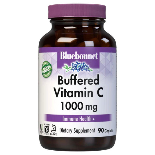 Bluebonnets Buffered Vitamin C-1000 mg, 90 Caplets Vitamins & Supplements Pasteur Pharmacy