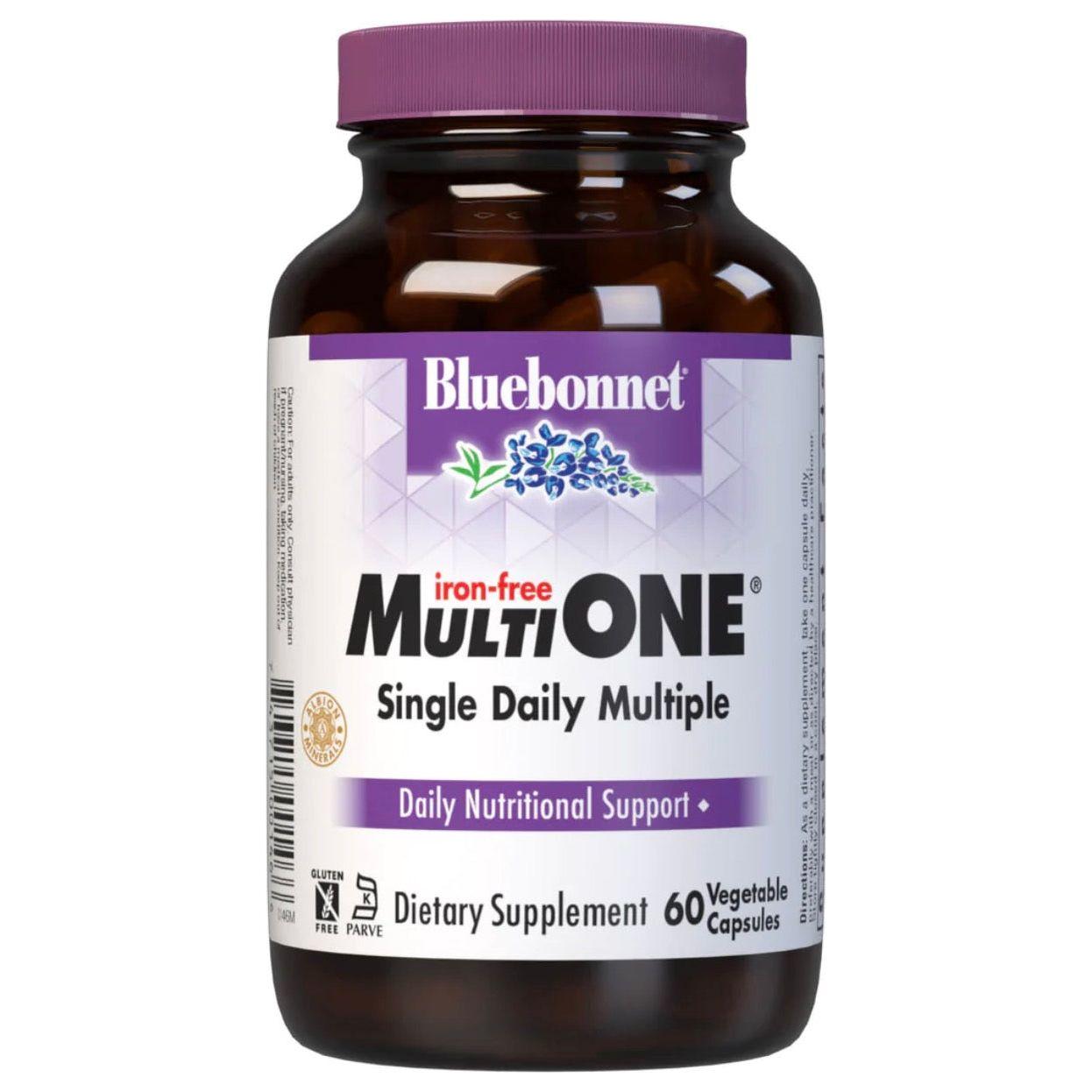 Bluebonnet Nutrition - Multi One Multivitamin & Multimineral Dietary Supplement, 60 Vegetable Capsules Multivitamin & Multimineral Dietary Supplement Pasteur Pharmacy