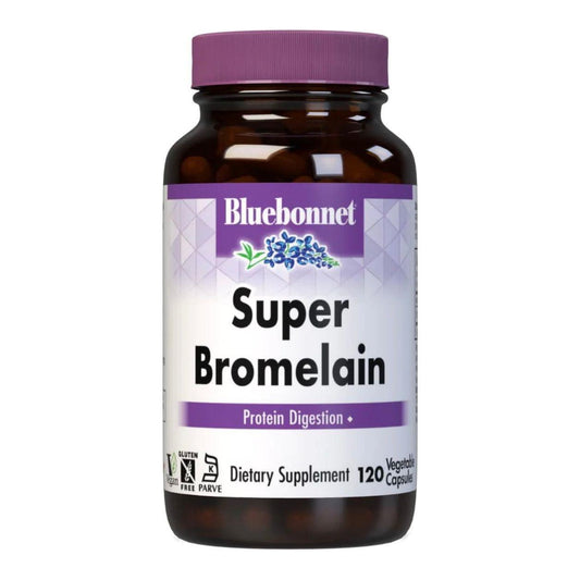 Bluebonnet Super Bromalain 500mg (2400 GDU/gm) 120 Vegetable Capsules Dietary Supplements Pasteur Pharmacy