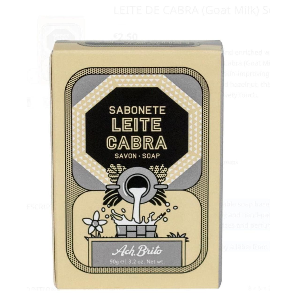 Ach Brito Bar Soaps 90g Collection Bar Soap Pasteur Pharmacy Leite Cabra 90g