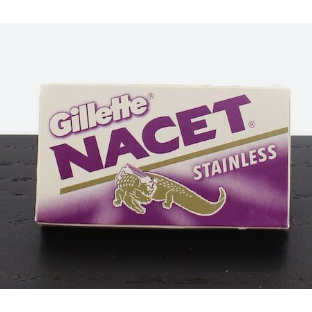 Gillette Nacet Stainless Double Edge Razor Blades - 5 Pack Razor Blades Pasteur Pharmacy