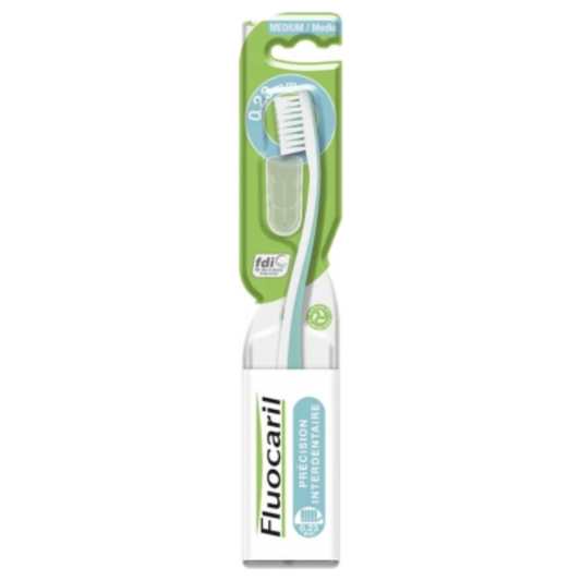 Fluocaril Interdental Precision 0.23mm Medium Toothbrush- Green Toothbrush Pasteur Pharmacy