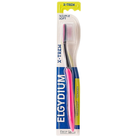 Elgydium X-Trem Teenage Soft Toothbrush - Pink/Black Soft Toothbrush Pasteur Pharmacy
