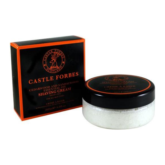 Castle Forbes Cedarwood & Sandalwood Shaving Collection Shaving Set Pasteur Pharmacy Shaving Cream 6.8 oz