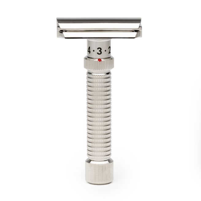 Rex Supply Co. Ambassador Polished Adjustable Stainless Steel DE Razor RSC-101P Razor Pasteur Pharmacy
