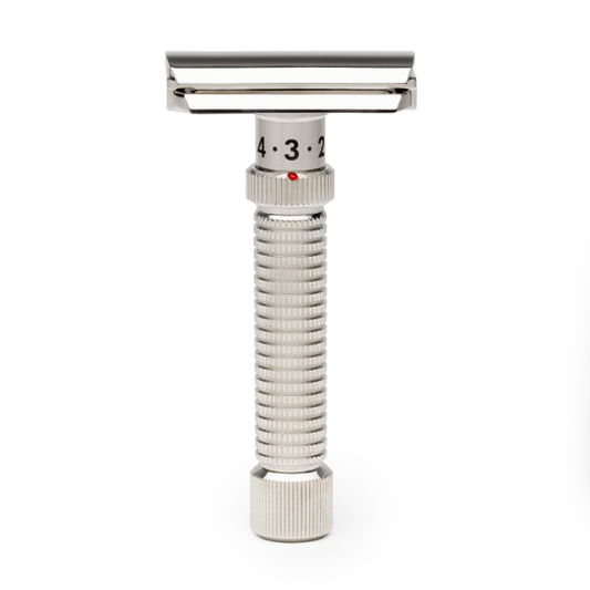Rex Supply Co. Ambassador Polished Adjustable Stainless Steel DE Razor RSC-101P Razor Pasteur Pharmacy