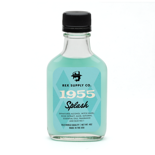 Rex Supply Co. 1955 Old World After Shave Splash 4 Oz After Shave Splash Pasteur Pharmacy