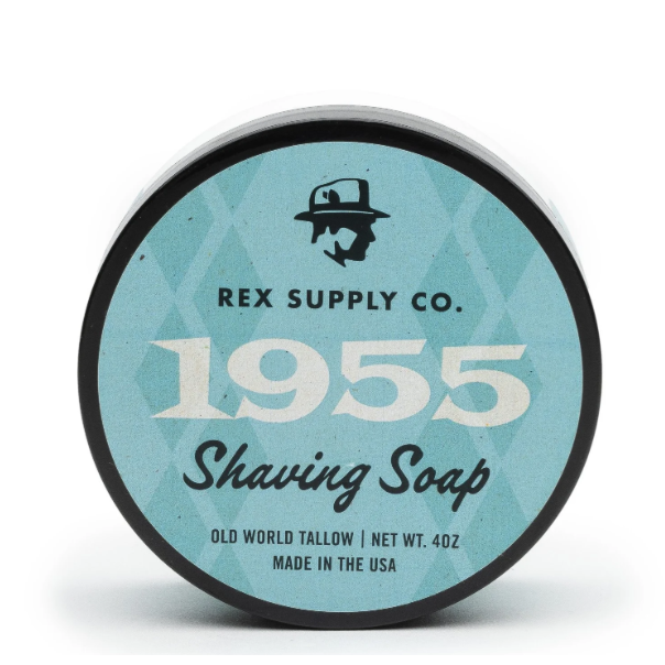 Rex Supply Co. 1955 Old World Tallow Shaving Soap 4 Oz Shaving Soap Pasteur Pharmacy