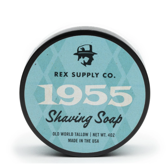 Rex Supply Co. 1955 Old World Tallow Shaving Soap 4 Oz Shaving Soap Pasteur Pharmacy