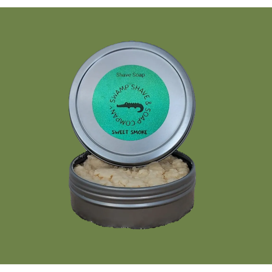 Swamp Shave & Soap Company Sweet Smoke Shave Soap 4.2 Oz Shave Soap Pasteur Pharmacy