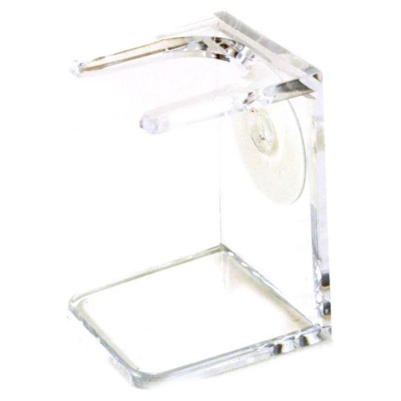 Simpsons Acrylic Shaving Brush Drip / Drying Stand - Clear Shaving Brush Stand Pasteur Pharmacy