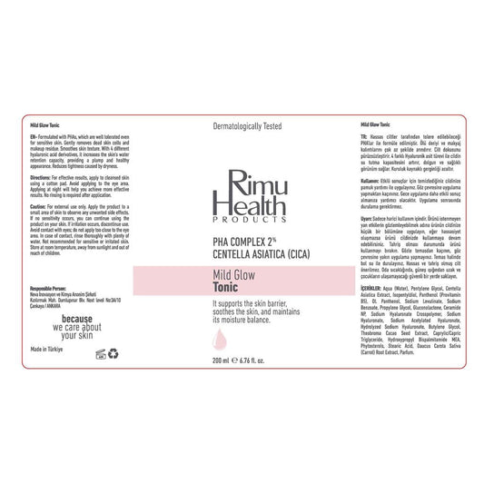 Rimu Health Mild Glow PHA Resurfacing Face Toner 200 ml
