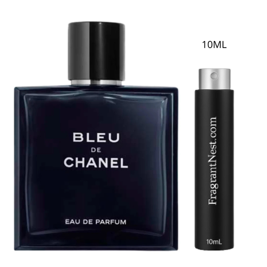 Chanel Bleu De Chanel Eau De Parfum Travel Spray | Sample Fragrant Nest 10mL Glass Spray (150 Sprays)