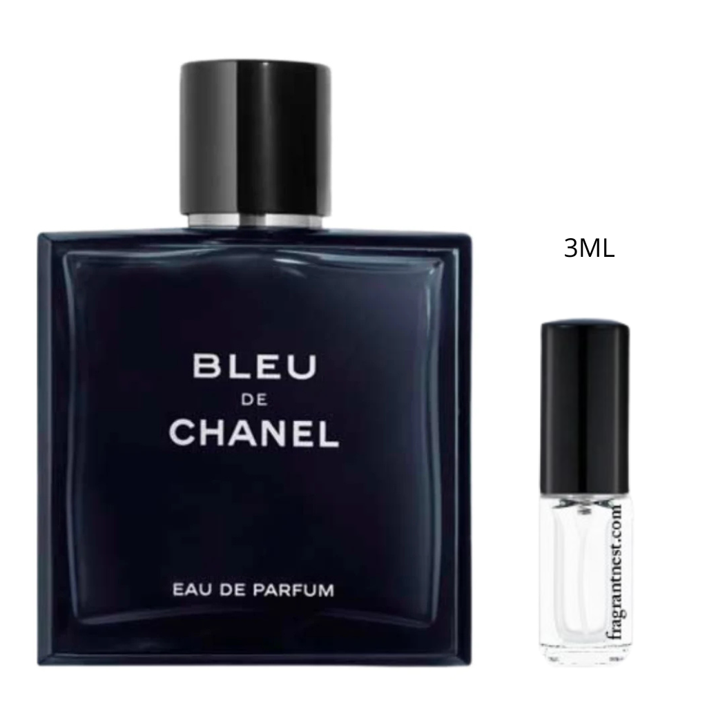 Chanel Bleu De Chanel Eau De Parfum Travel Spray | Sample Fragrant Nest 3mL Glass Spray (45 Sprays)