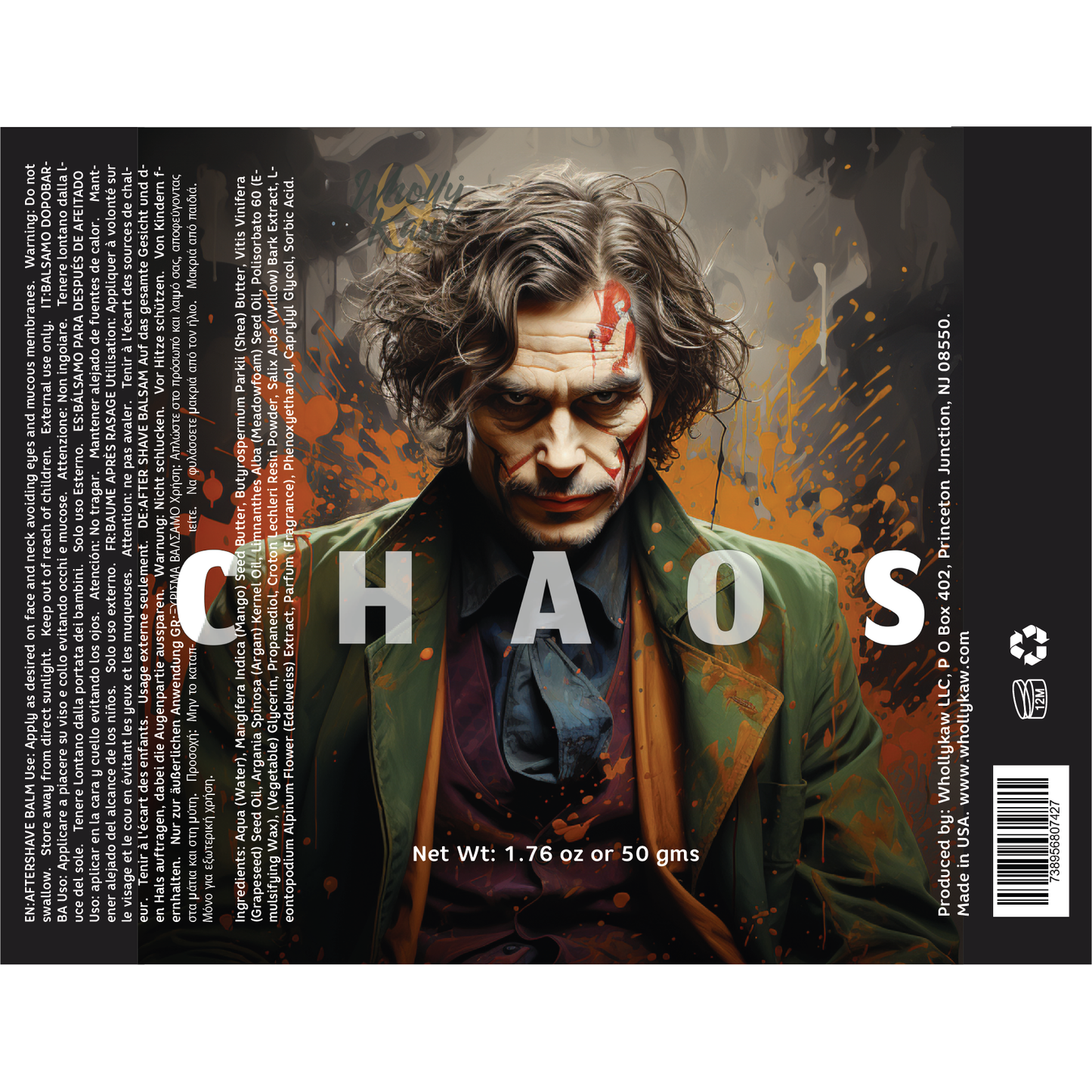 Wholly Kaw Chaos Shaving Collection Shaving Set Pasteur Pharmacy Aftershave Balm 1.76oz
