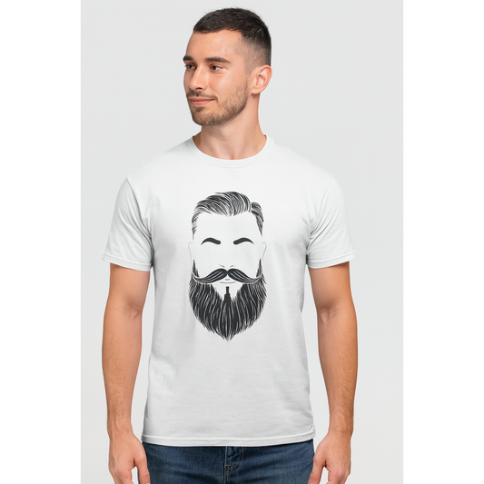 Pasteur Beard & Mustache Minimalist White T-Shirt t-shirt Pasteur Pharmacy