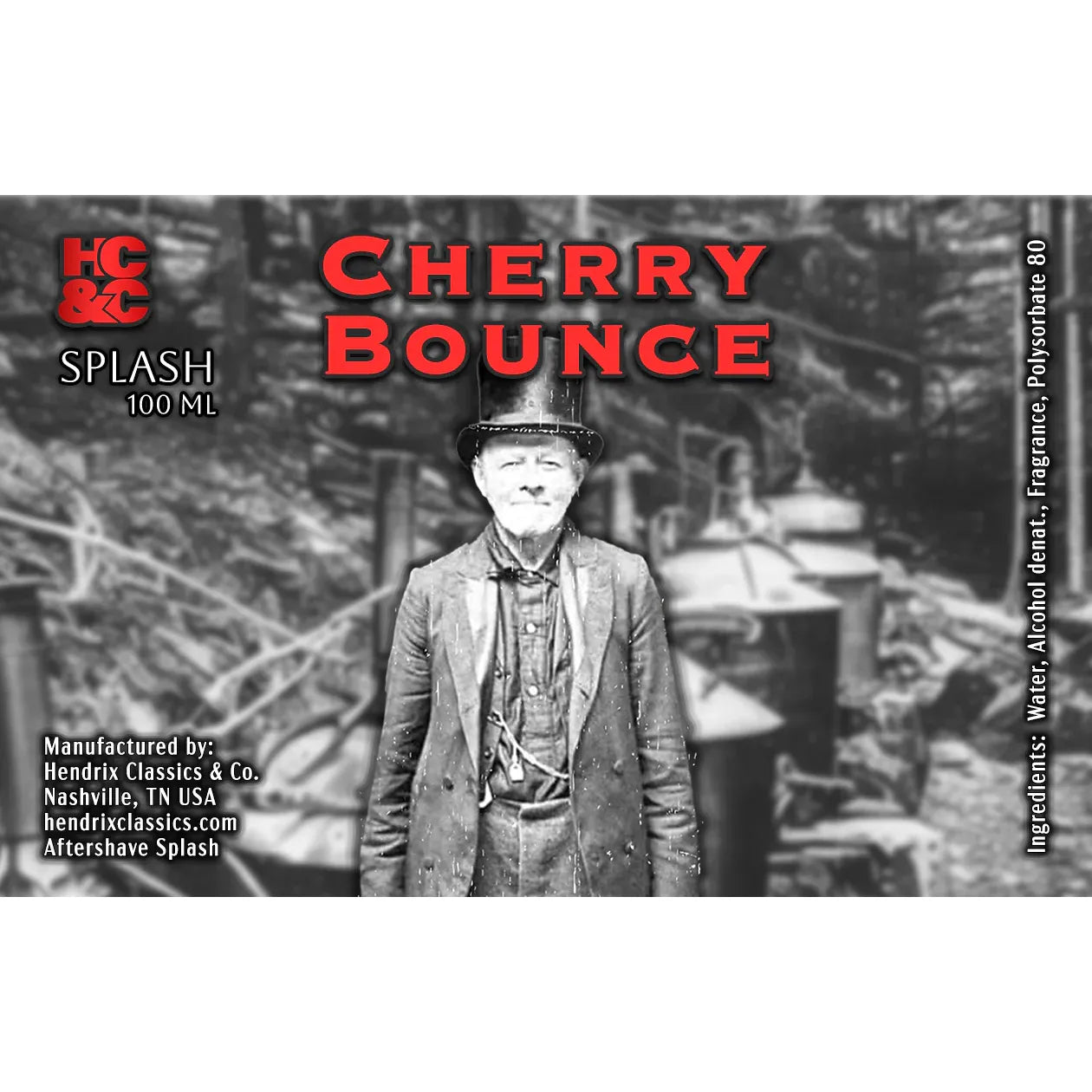 HC&C Cherry Bounce Shaving Collection Shaving Kit Pasteur Pharmacy Aftershave Splash 100ml