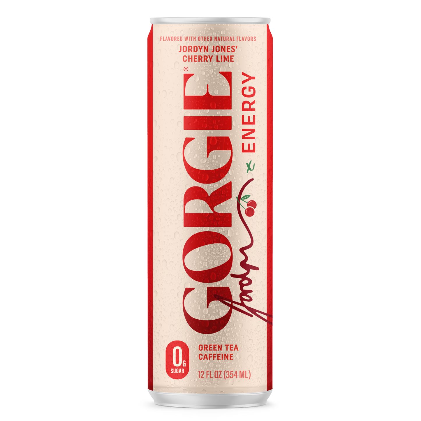 GORGIE Jordyn Jones' Cherry Lime - 12 Cans Pack Energy Drink GORGIE