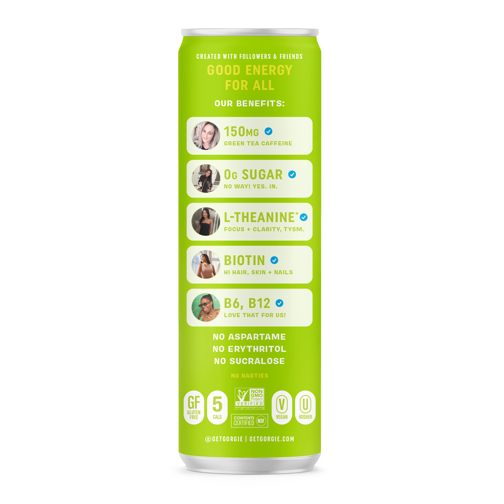 GORGIE Energy Drink - Sparkling Citrus Burst - 12 Cans Pack Energy Drink GORGIE