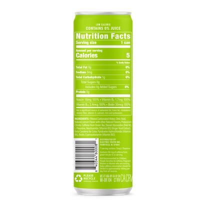 GORGIE Energy Drink - Sparkling Citrus Burst - 12 Cans Pack Energy Drink GORGIE