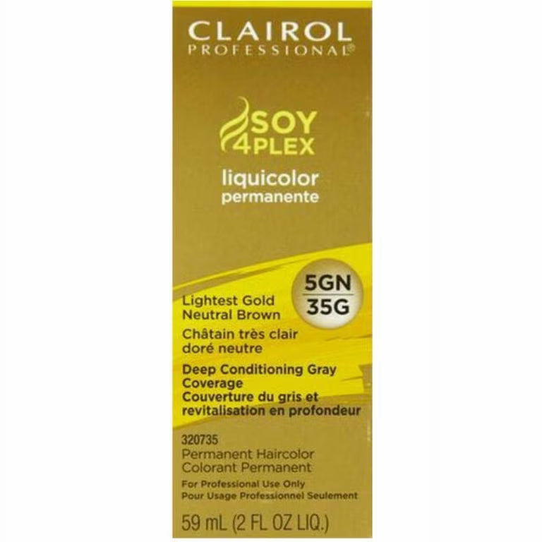 Clairol Professional Liquicolor Lightest Gold Neutral Brown 5GN/35G Hair Color, 2 Oz