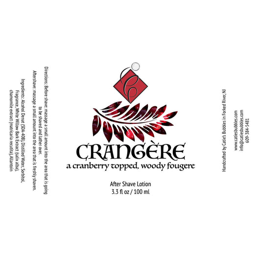 Catie's Bubbles Crangere Shaving Collection Shaving Set Pasteur Pharmacy Aftershave Lotion 3.3oz