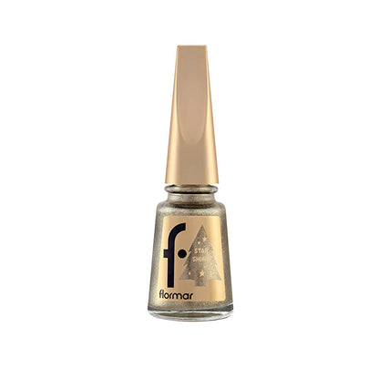 Vernis à ongles métallisé Flormar Star Shine - Hautement pigmenté, longue tenue, nail art spectaculaire