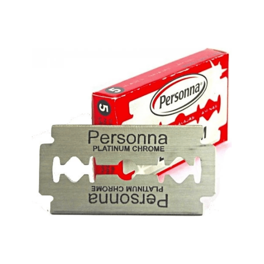 Personna Red Stainless Steel Double Edge Razor Blades - 5 Pack Razor Blades Pasteur Pharmacy
