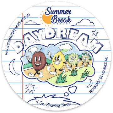Summer Break Soaps Daydream Shaving Soap 4oz Shaving Soap Pasteur Pharmacy
