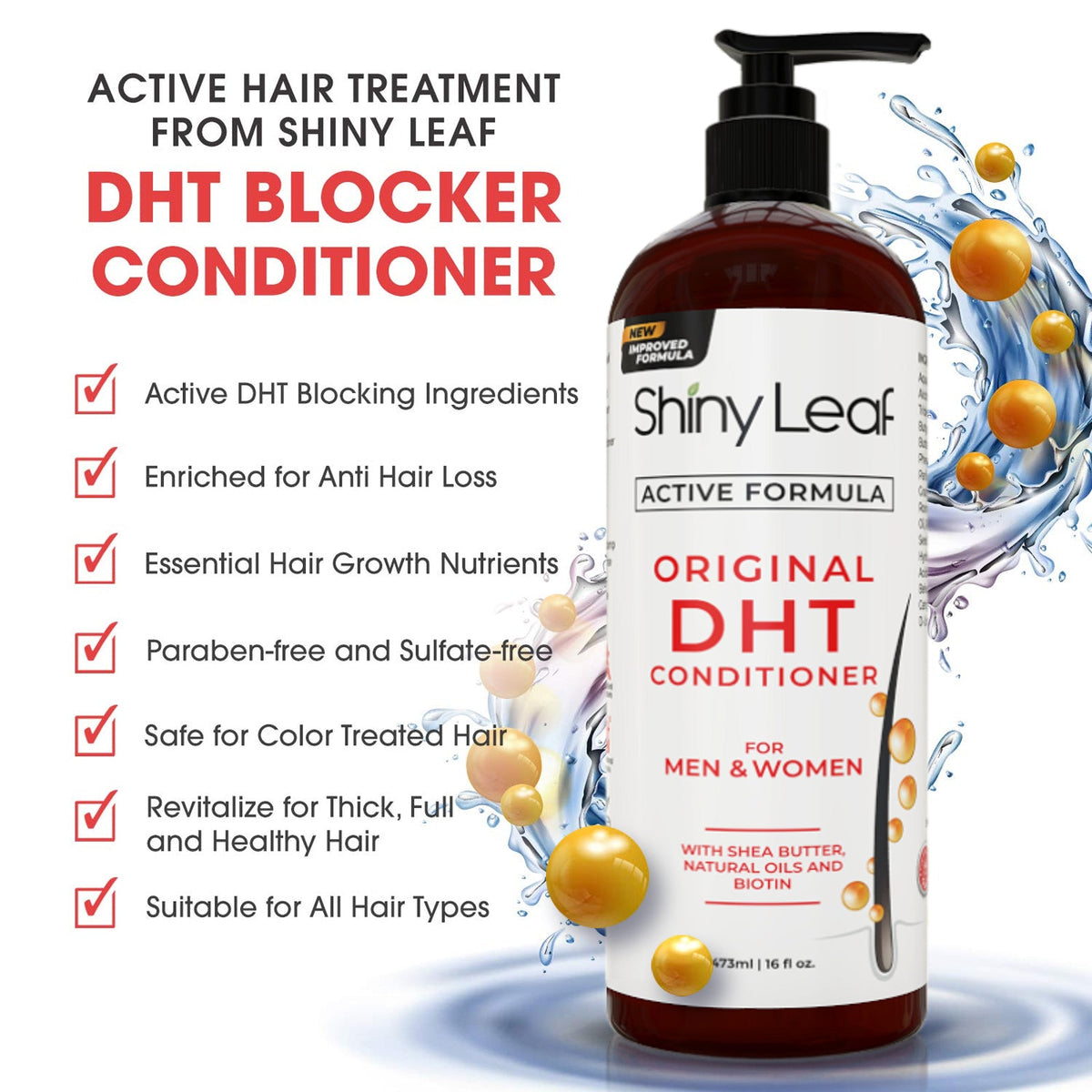 DHT Blocker Conditioner with Castor Oil & Biotin — 16 oz