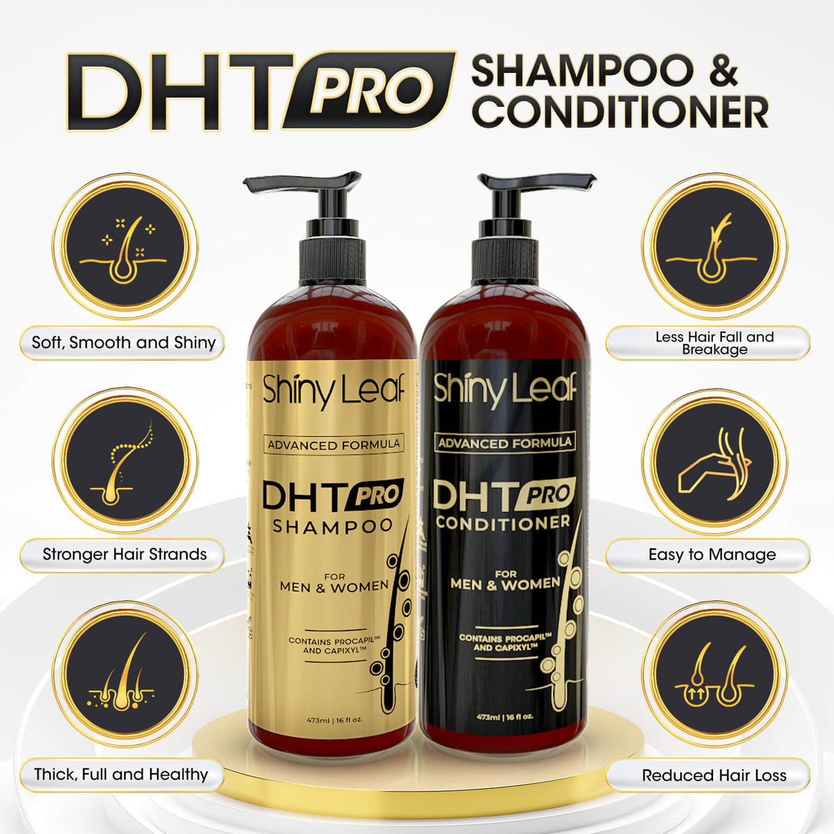 DHT Pro Shampoo and Conditioner with Procapil and Capixyl