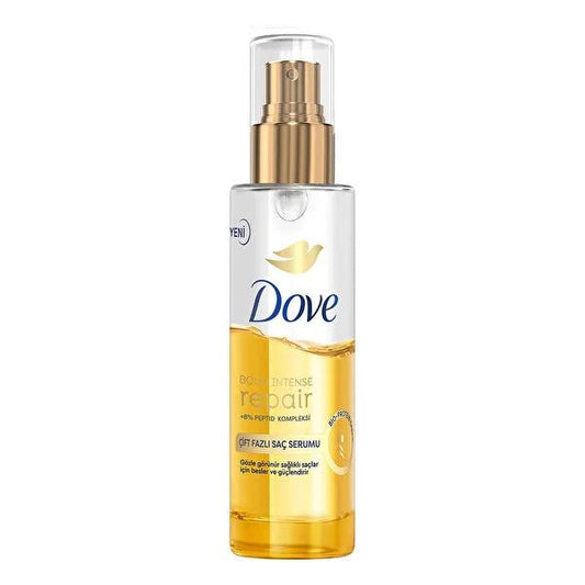 Sérum capillaire Dove Bond Intense Repair - Répare 3 ans de dommages, complexe peptidique, traitement des pointes fourchues, contrôle des frisottis - 80 ml