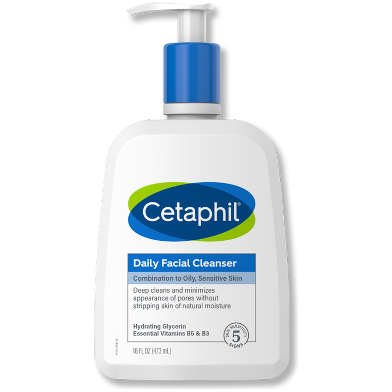 Cetaphil Daily Facial Cleanser, Combination to Oily Sensitive Skin - 16.0 Fl Oz Facial Cleanser Pasteur Pharmacy