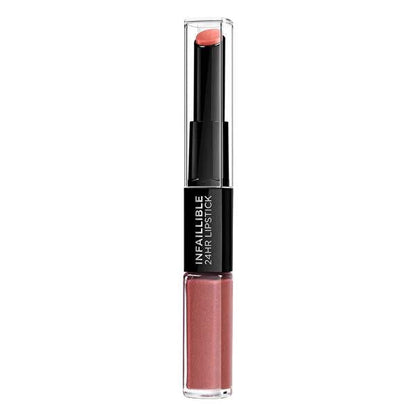 L'Oreal Paris Infallible: Labial Infallible 24H tono Russet - Color de labios de larga duración, hidratante, a prueba de roces y besos