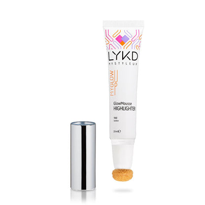 LYKD Mousse Highlighter Goldish - Maquillaje iluminador natural para todos los tonos de piel
