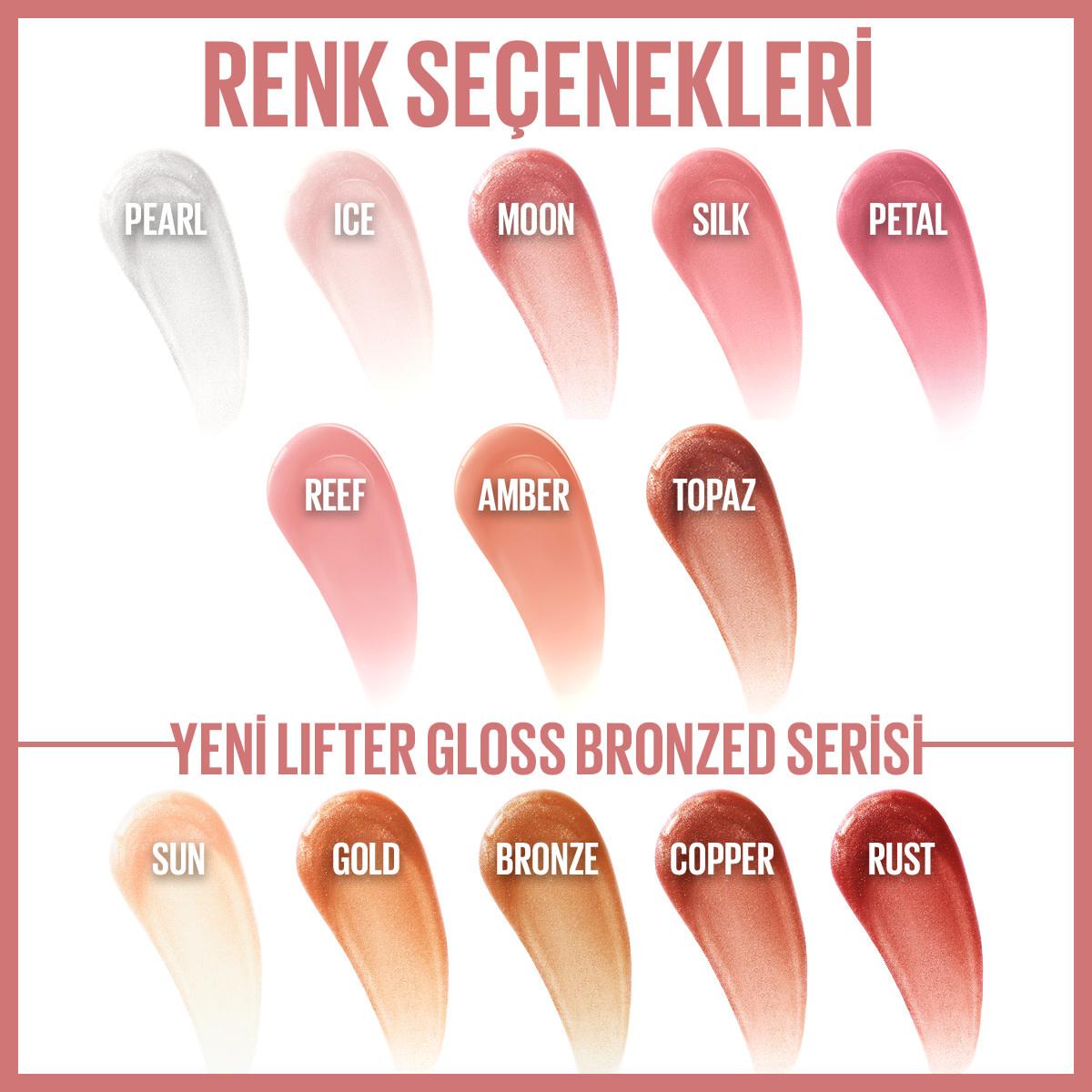 Maybelline New York Lifter Gloss - Hyaluronic Acid Lip Gloss for Moisturizing Lips, Non-Sticky, Lifting Effect