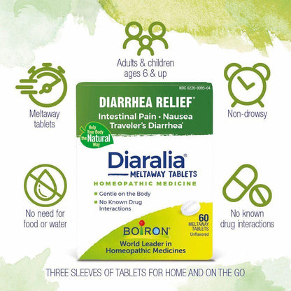 Boiron Diaralia 60 Tabs Homeopathic Medicine Pasteur Pharmacy