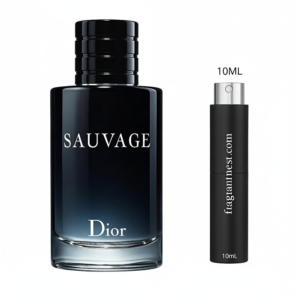 Dior Sauvage Eau De Toilette Travel Spray | Sample Fragrant Nest 10mL Glass Spray (150 Sprays)
