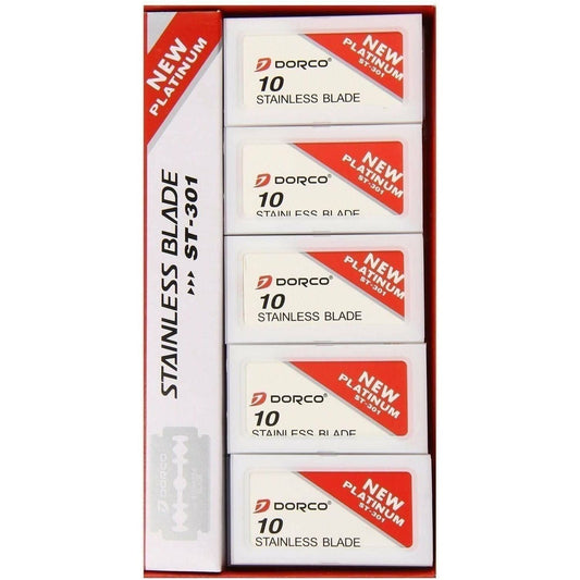 Dorco St-301 Double Edge Razor Blades - 10x10 Pack Razor Blades Pasteur Pharmacy