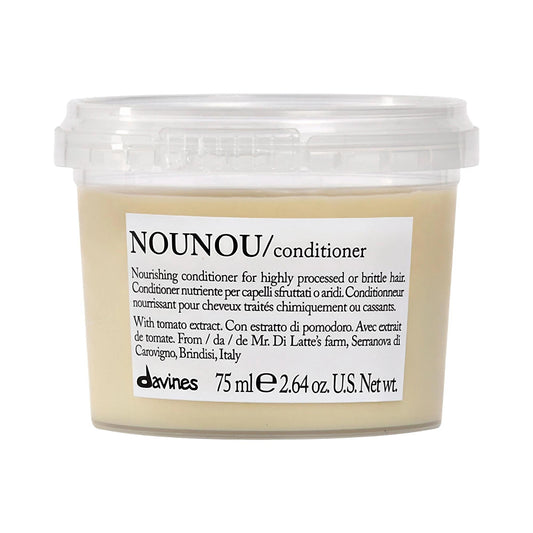 Davines NOUNOU Mini Repair Hair Conditioner: Hydrate, Detangle & Restore Damaged Hair - Sulfate-Free, Color Safe Formula with Tomato Extract