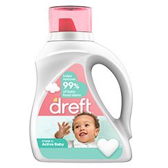 Dreft Active Baby Liquid Laundry Detergent, Helps Remove 99% of Baby Food Stains, Hypoallergenic, 32 loads diapering in Baby & toddler Pasteur Pharmacy