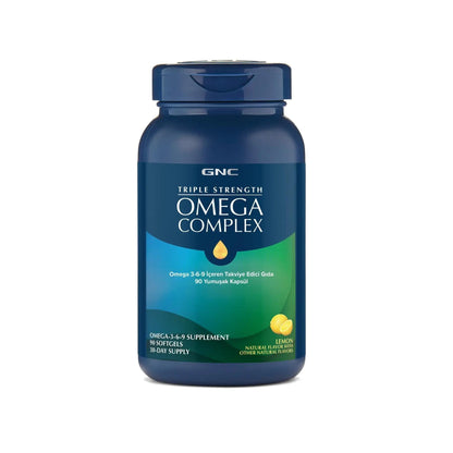Complexe Oméga Triple Force GNC pour le soutien cardiaque, 90 capsules molles