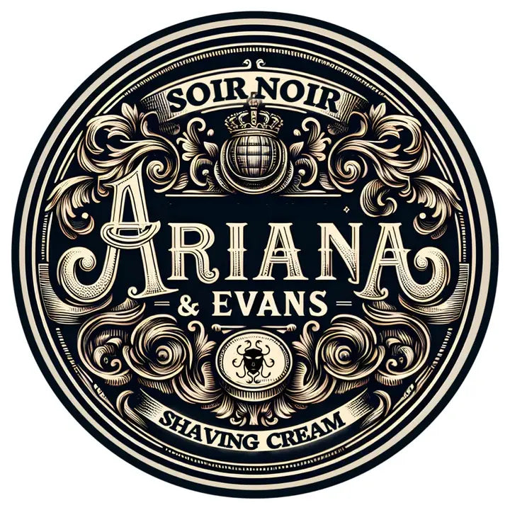 Ariana & Evans Soir Noir Shaving Collection Shaving Set Pasteur Pharmacy Shaving Cream 5.3 Oz