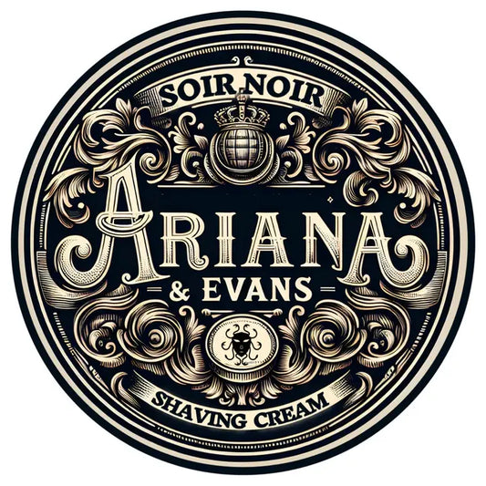 Ariana & Evans Soir Noir Shaving Collection Shaving Set Pasteur Pharmacy Shaving Cream 5.3 Oz