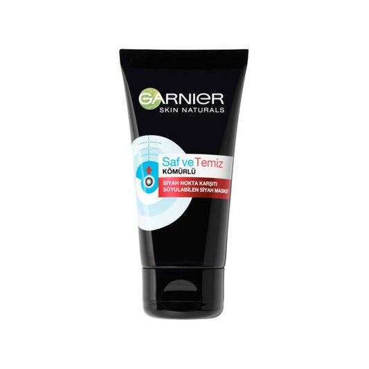 Mascarilla exfoliante de carbón de Garnier para eliminar puntos negros - Limpieza profunda, ácido salicílico, 1.69 fl oz