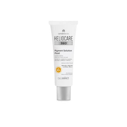 Protector solar Heliocare Fluido FPS50+ - Resistente al agua, no graso, para todo tipo de piel