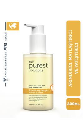 The Purest Solutions Nettoyant Exfoliant à l'Acide Salicylique et à la Niacinamide - 200 ml - Pour peaux grasses à tendance acnéique