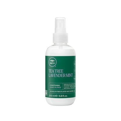 Spray hidratante sin aclarado de árbol de té, lavanda y menta 200 ml